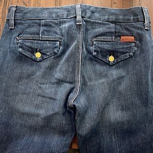 7 for all mankind - Dark Rinse Flare leg jeans- 26